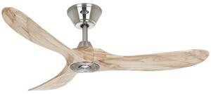ECO GENUINO mennyezeti ventilátor, króm/világos fa, 122 cm – CasaFan CasaFan, Eco Genuino, Fa, Nappali, Fa, Modern