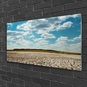 Üvegkép falra Fekvő sivatagi homok 100x50 cm