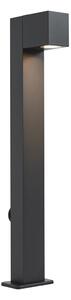 Modern fekete kültéri állólámpa 65 cm-es aljzattal IP44 - Baleno