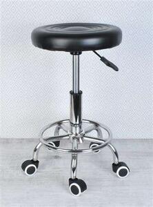 Gurulós kozmetikai szék - fekete (BB-18320)