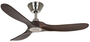 ECO GENUINO mennyezeti ventilátor, króm/diófa, 122 cm – CasaFan CasaFan, Eco Genuino, Fa, Nappali, Fa, Modern