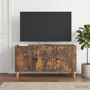 TV szekrény 99 x 34,5 x 50 cm Füstös Tölgy Szerelt Fa