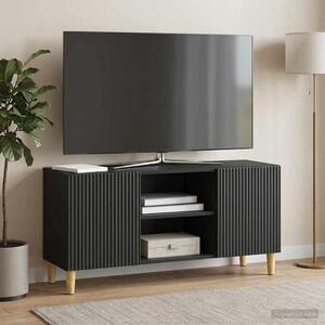 TV szekrény 102 x 34,5 x 50 cm Fekete Szerelt Fa