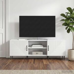 TV szekrény 150 x 31 x 50 cm Magasfényű Fehér Szerelt Fa