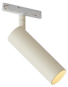 Modern bézs spotlámpa fehérrel 1 fázisú sínrendszerhez GU10 35mm - Slimline Uzzy