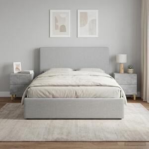 Éjjeliszekrény 2 db Betonszürke 43 x 34,5 x 48 cm Szerelt Fa