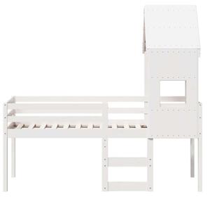VidaXL Emeletes Ágy - Fehér Fenyőfa - 75x190 cm
