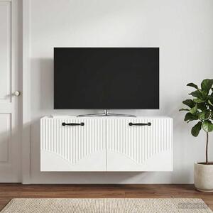 Fali TV szekrény Magasfényű Fehér 78,5 x 31 x 30 cm Szerelt Fa