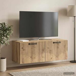 Fali TV szekrény 78,5 x 31 x 30 cm Kézműves Tölgy Szerelt Fa