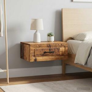 Fali éjjeli szekrény 2 db Antik Fa 49 x 34,5 x 20 cm Szerelt Fa