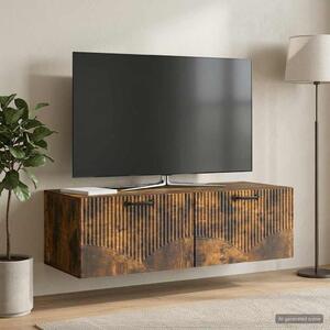 Fali TV szekrény Füstös Tölgy 98 x 41 x 30 cm Szerelt Fa