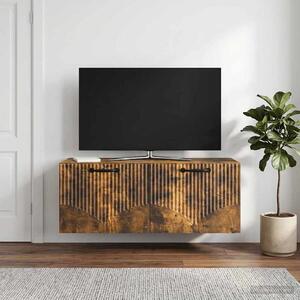 Fali TV szekrény Füstös Tölgy 78,5 x 31 x 30 cm Szerelt Fa