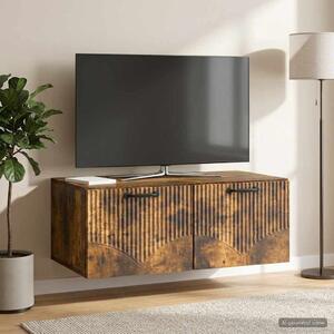 Fali TV szekrény Füstös Tölgy 78,5 x 41 x 30 cm Szerelt Fa