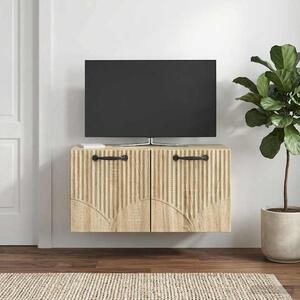Fali TV szekrény Sonoma Tölgy 59,5 x 31 x 30 cm Szerelt Fa