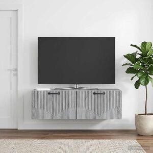 Fali TV szekrény Szürke Sonoma 98 x 31 x 30 cm Szerelt Fa
