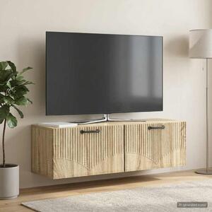 Fali TV szekrény Sonoma Tölgy 98 x 31 x 30 cm Szerelt Fa