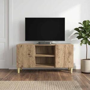 TV szekrény 102 x 34,5 x 50 cm Kézműves Tölgy Szerelt Fa