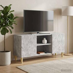 TV szekrény 102 x 34,5 x 50 cm Betonszürke Szerelt Fa