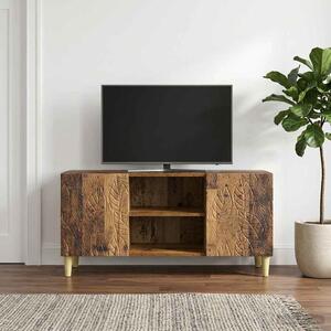 TV szekrény 102 x 34,5 x 50 cm Antik Fa Szerelt Fa