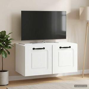 Fali TV szekrény Fehér 59,5 x 31 x 30 cm Szerelt Fa