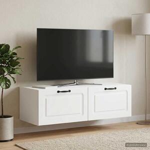Fali TV szekrény Fehér 98 x 41 x 30 cm Szerelt Fa