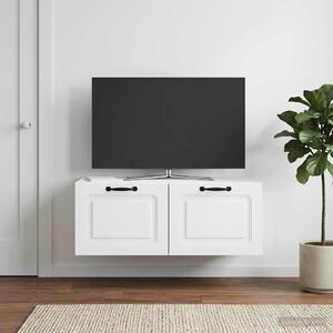 Fali TV szekrény Fehér 78,5 x 41 x 30 cm Szerelt Fa