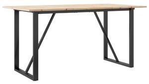 VidaXL Étkezőasztal - Tömör Fenyőfa - 160x80 cm