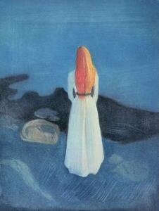 Reprodukció Young Girl on a Jetty, Munch, Edvard