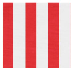 VidaXL piros és fehér csíkos pótszövet napellenzőhöz 4x3 m