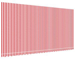 VidaXL piros és fehér csíkos pótszövet napellenzőhöz 6x3 m