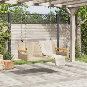 VidaXL bézs polyrattan hintapad 109 x 62 x 40 cm