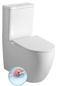 Sapho Sapho, INFINITY RIMLESS WC kombi csésze tartállyal, alsó/hátsó hulladék, fehér, PC105WR
