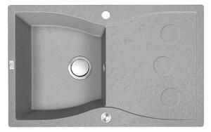 Laveo Molokin, 1 rekeszes gránit mosogató 800x500x195 mm, szürke, LAV-SPO_511T