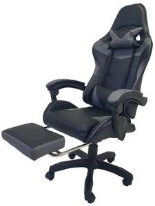 BipiLine Pro Gamer szék lábtartóval #fekete-szürke