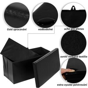 STILISTA® Összecsukható pad tároló fekete