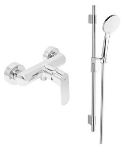Zuhany csaptelep SAT Feel zuhanyszettel együtt 150 mm króm SATBSFEEL268SET1