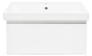 Fürdőszobaszekrény mosdókagylóval SAT Evolution 78x30x44,8 cm fehér matt SATEVO80WMU1