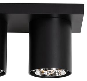 Modern mennyezeti spotlámpa fekete 4 lámpás - Tubo