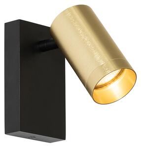 Fali lámpa fekete arannyal kapcsolóval állítható - Jeana Luxe