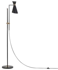 Fekete fém állólámpa 155-180 cm MELAWI