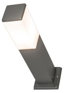 Modern kültéri lámpaoszlop sötétszürke 45 cm IP44 - Malios