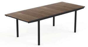 Keter Porto 160–240 kihúzható kerti asztal, walnut / grafit