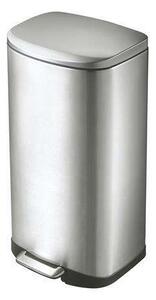 EKO pedálos szemetes, Della, űrtartalom 35 liter, 1 kivehető rekesz, ergonomikus, ujjlenyomat-mentes rozsdamentes test, lágyan záródó fedél, táska rögzítő támasz, rozsdamentes acél