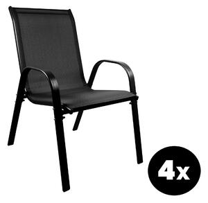 Aga 4x Kerti szék MR4400BC-4 Fekete