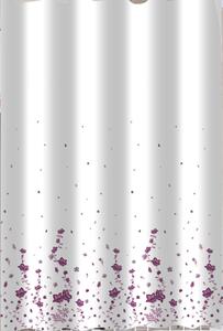 Zuhanyfüggöny - MINI FLOWERS - Impregnált textil - 180 x 200 cm