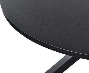 Kerek fekete kerti étkezőasztal ⌀ 120 cm MALETTO