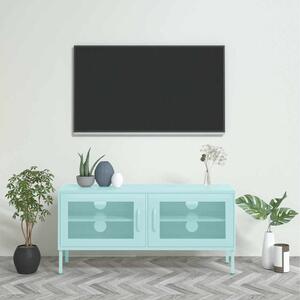 Mentazöld acél TV-szekrény 105 x 35 x 50 cm