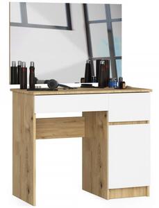 Fésülködőasztal P-2/SL 900x600 jobb - sonoma tölgy/fehér
