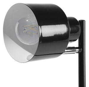 Fekete fém állólámpa 149 cm CORBONES