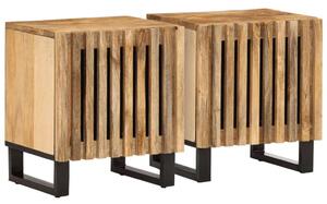VidaXL Mangófa Éjjeliszekrény - 2 db - 40x33x46 cm